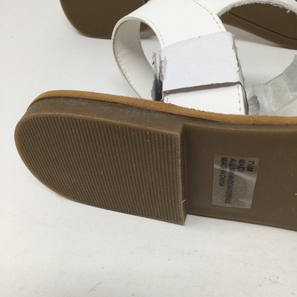 Women's Rampage Open Toe Ankle Strap Sandals, White MACI size 7.5M - Picture 8 of 10